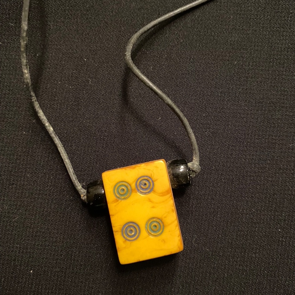 Vintage Bakelite Mah Jongg Necklace